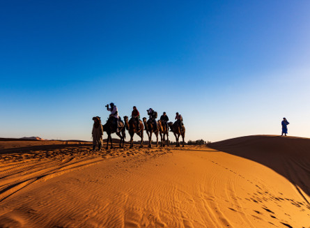 The beautiful dunes of Erg Chebbi Merzouga in Morocco